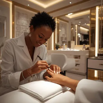 Manicure and pedicure at Evette Class salon